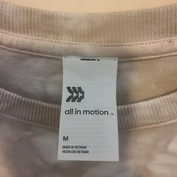 All in Motion Tan Crew Neck Pullover with Relaxed Fit - Picture 4 of 5